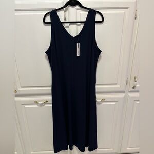 Chico’s Easy Chic V-neck Maxi Classic Navy Sleeveless Dress Size 20 Chico’s 4